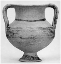 AMPHORISKOS (CYPRIOT, IRON AGE, BICHROME)