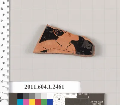 Terracotta fragment of a kylix (drinking cup)