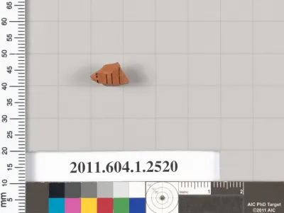 Terracotta fragment of a kylix (drinking cup)