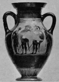 AMPHORA, BELLY, TYPE B (ATHENIAN, BLACK-FIGURE)