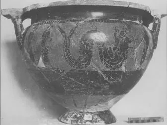 KRATER, COLUMN (ATHENIAN, BLACK-FIGURE)