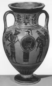 AMPHORA, NECK (ATHENIAN, BLACK-FIGURE)