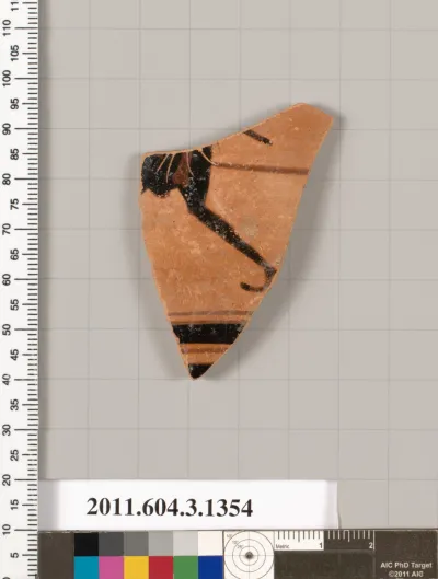 Terracotta fragment of a skyphos (deep drinking cup)