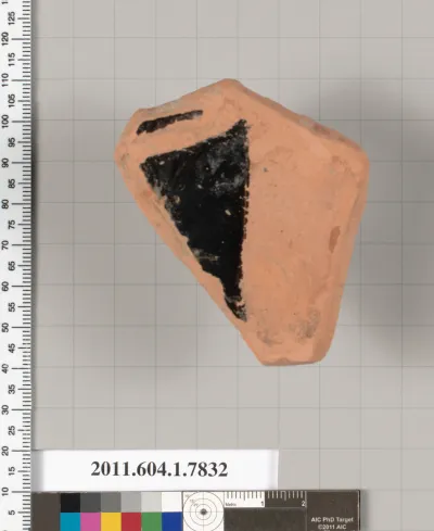 Terracotta fragment of a kylix (drinking cup)