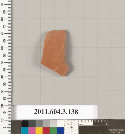 Terracotta fragment from a closed shape