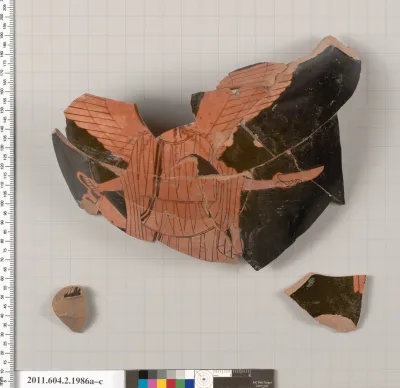 Terracotta fragments of a hydria: kalpis (water jar)?