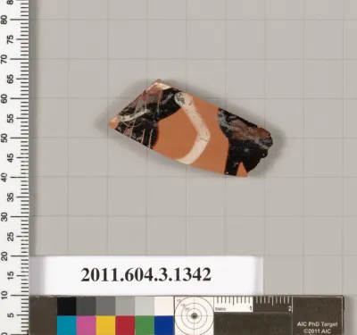 Terracotta fragment of a skyphos (deep drinking cup)