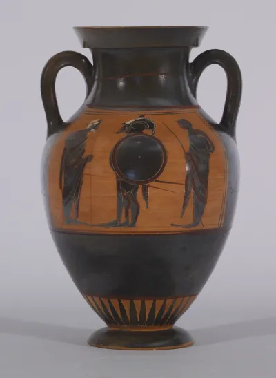 Amphora with Departure Scene and Quadriga