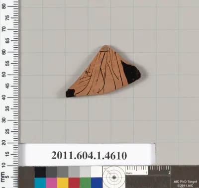 Terracotta fragment of a kylix (drinking cup)