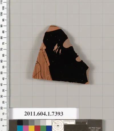 Terracotta fragment of a kylix (drinking cup)