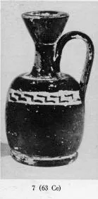 LEKYTHOS (SOUTH ITALIAN, GNATHIAN, BLACK GLAZE)