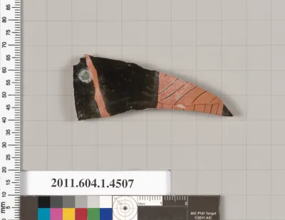 Terracotta fragment of a kylix (drinking cup)