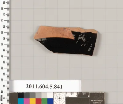 Terracotta fragment of a kylix (drinking cup)