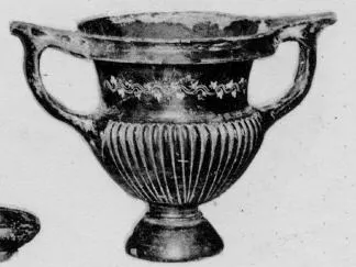 KRATER (SOUTH ITALIAN, CAMPANIAN, BLACK GLAZE)