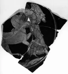 CUP, STEMLESS, FRAGMENT (ATHENIAN, RED-FIGURE)