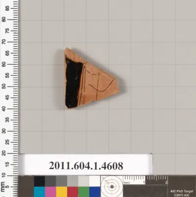 Terracotta fragment of a kylix (drinking cup)