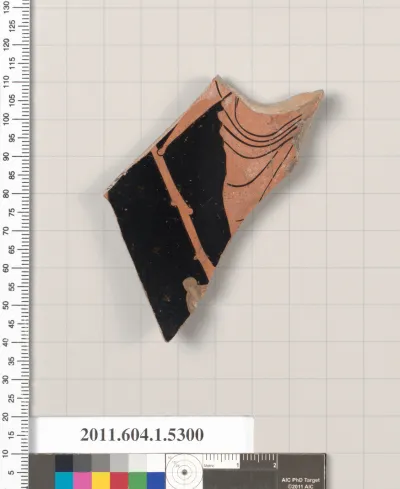 Terracotta fragment of a kylix (drinking cup)