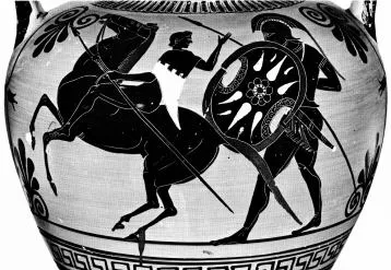 AMPHORA, NECK (ATHENIAN, BLACK-FIGURE)