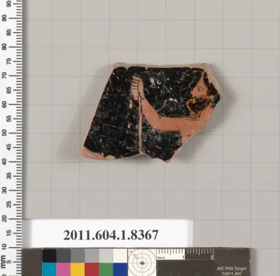 Terracotta fragment of a kylix (drinking cup)