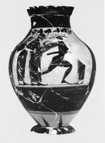 AMPHORA, BELLY, TYPE B (ATHENIAN, BLACK-FIGURE)