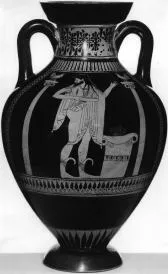 AMPHORA, PANATHENAIC SHAPE (ATHENIAN, RED-FIGURE)