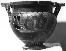 KRATER, COLUMN (ATHENIAN, BLACK-FIGURE)