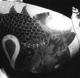 AMPHORA, NECK (ATHENIAN, BLACK-FIGURE)