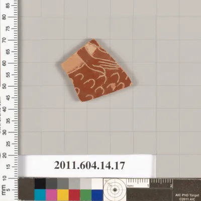 Terracotta fragment of an undetermined closed shape
