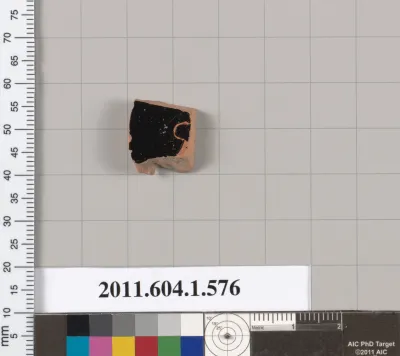 Terracotta fragment of a kylix (drinking cup)