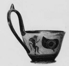 OINOCHOE (ETRUSCAN, BLACK-FIGURE)