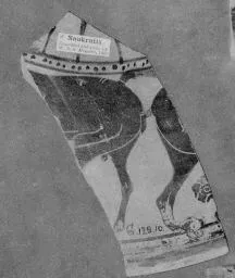 LEKANIS, FRAGMENT (ATHENIAN, BLACK-FIGURE)