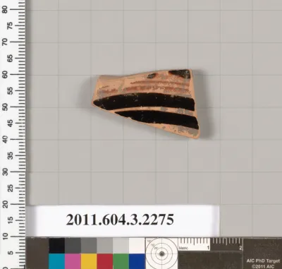 Terracotta fragment of a kylix (drinking cup)