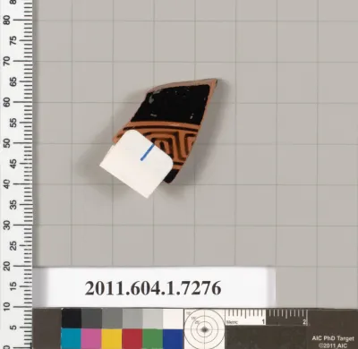 Terracotta fragment of a kylix (drinking cup)