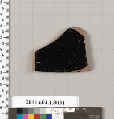 Terracotta fragment of a kylix (drinking cup)