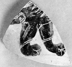 OINOCHOE, FRAGMENT (ATHENIAN, BLACK-FIGURE)