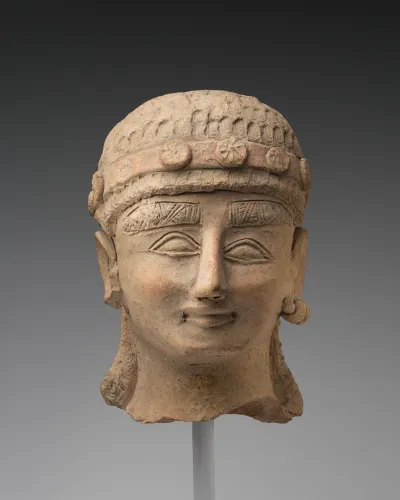 Terracotta head of a man