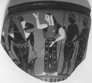 SKYPHOS, FRAGMENT (ATHENIAN, BLACK-FIGURE)