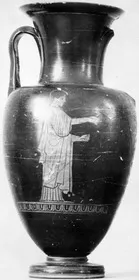 AMPHORA, NECK (ATHENIAN, RED-FIGURE)