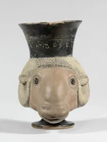 FIGURE VASE (ATHENIAN, RED-FIGURE)