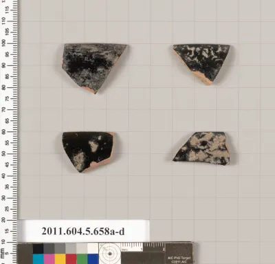 Terracotta rim fragments of kylikes (drinking cups)