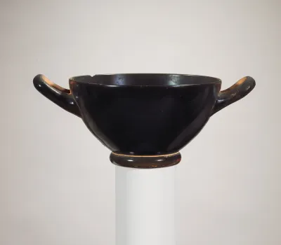 Terracotta skyphos (deep drinking cup)