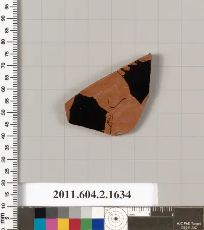 Terracotta fragment of a skyphos (deep drinking cup)