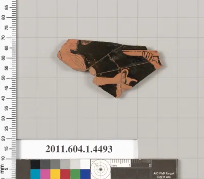 Terracotta fragment of a kylix (drinking cup)