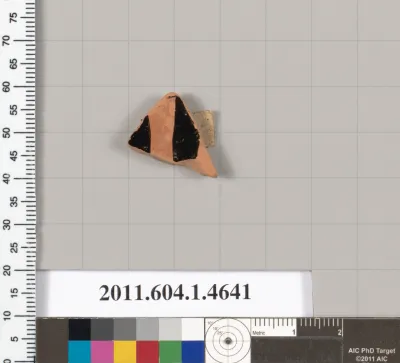 Terracotta fragment of a kylix (drinking cup)