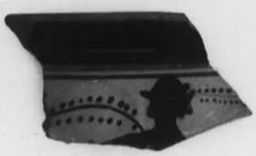 MASTOID, FRAGMENT (ATHENIAN, BLACK-FIGURE)