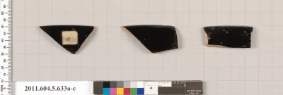 Terracotta rim fragments of kylikes (drinking cups)