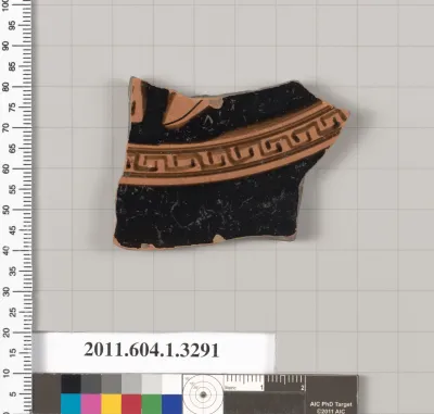 Terracotta fragment of a kylix (drinking cup)