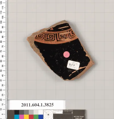 Terracotta fragment of a kylix (drinking cup)