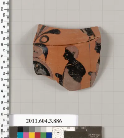 Terracotta fragment of a lekythos (oil flask)