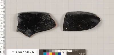 Terracotta rim fragments of kylikes (drinking cups)